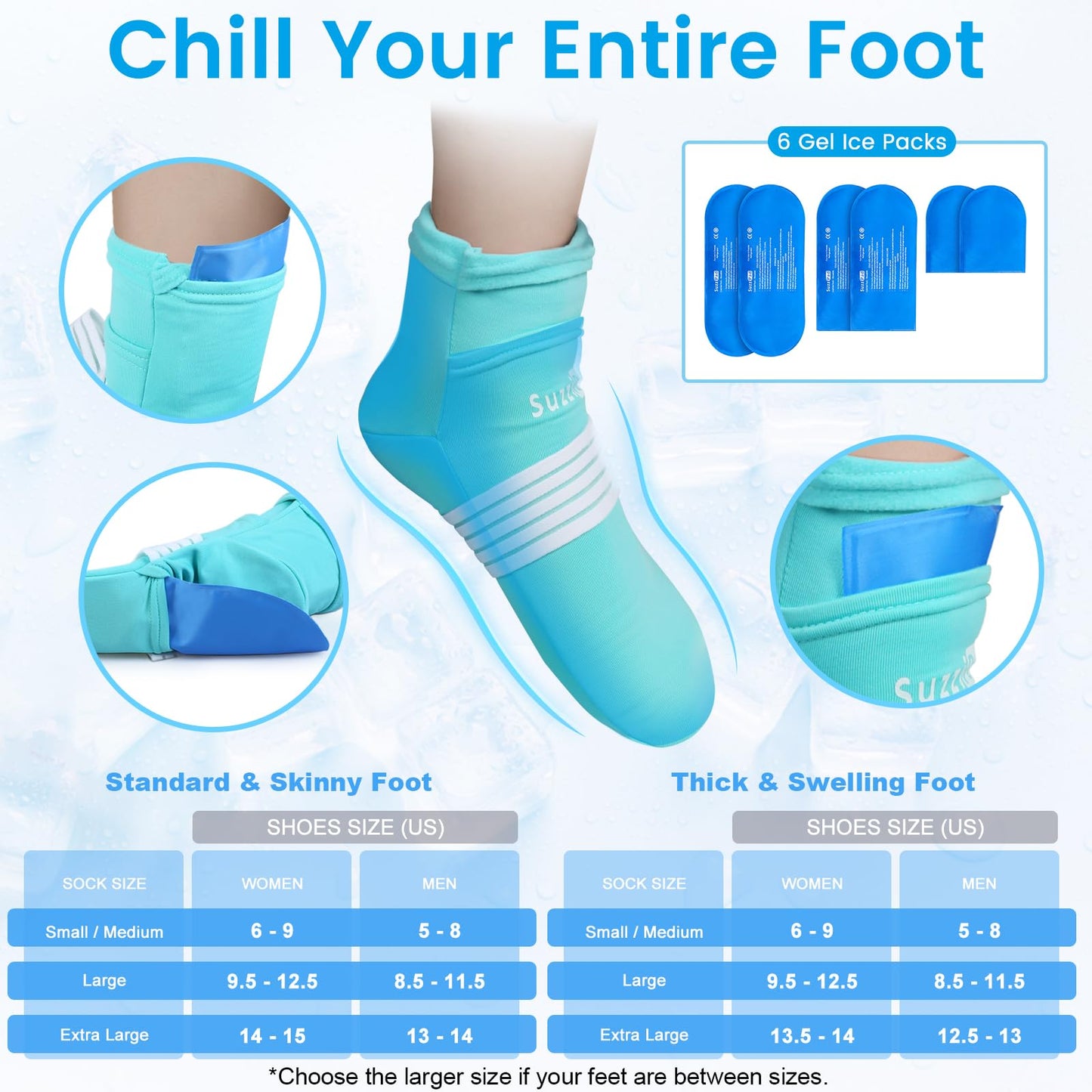 Suzzipad chemo care package for hand and foot pain relief
