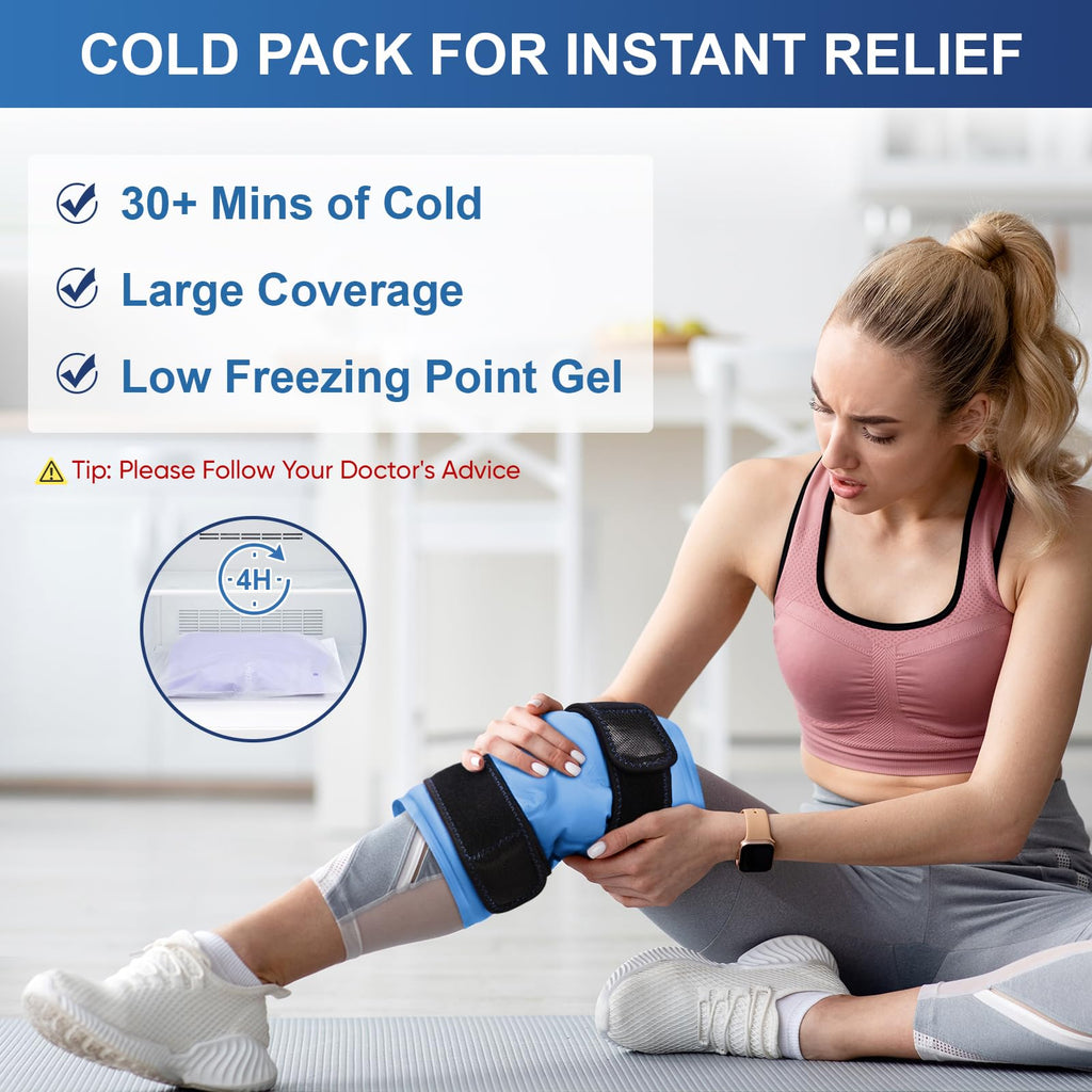 Apexup cold therapy pack showing leakproof double-sealed edges