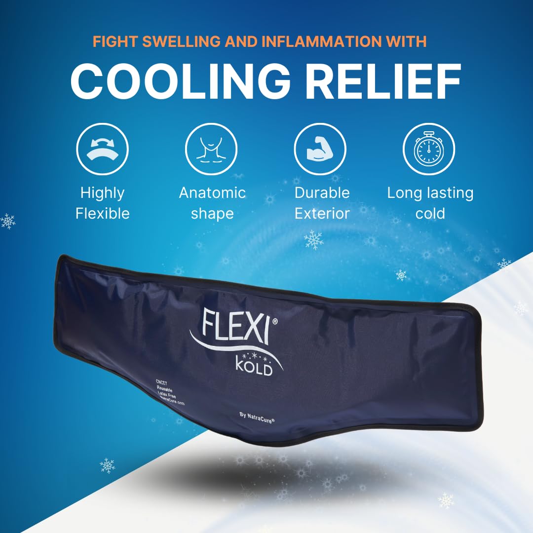 FlexiKold cold pack contouring around neck and shoulders
