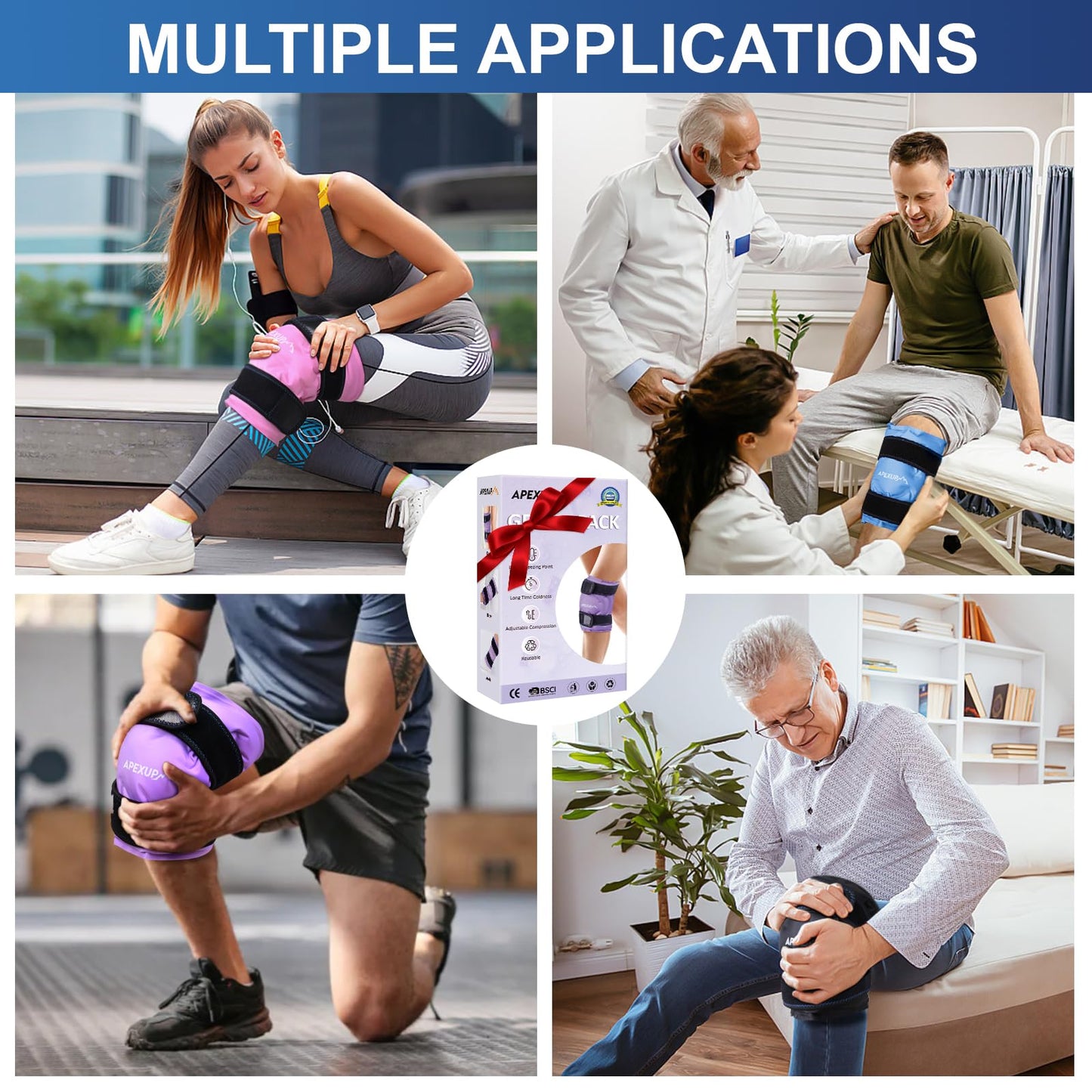 Apexup ice pack for surgery recovery packaging