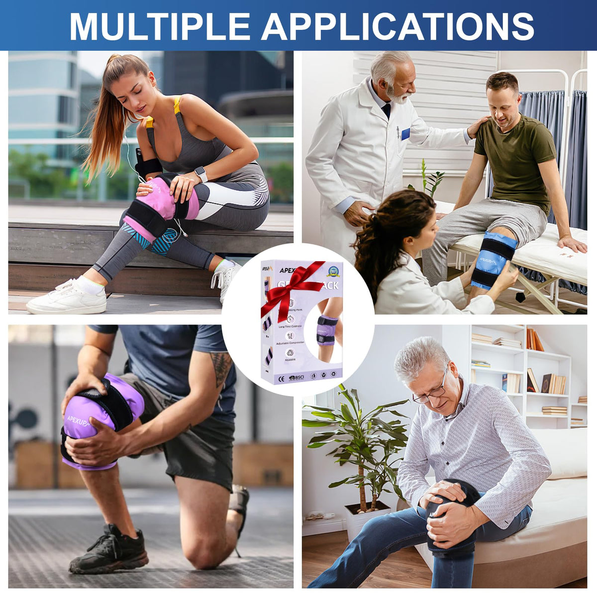 Apexup ice pack for surgery recovery packaging