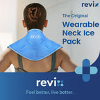 Revix neck and shoulder gel pack demonstrating flexible design.