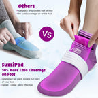 Suzzipad adjustable cold therapy socks for plantar fasciitis