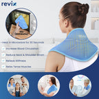 Revix cervical gel ice wrap showing large coverage area.
