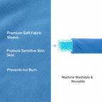 Soft washable covers for perineal cold therapy pads