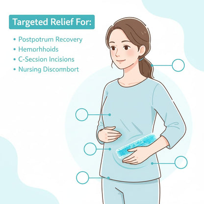 Instructions for using Hi Fine Care postpartum cooling pads