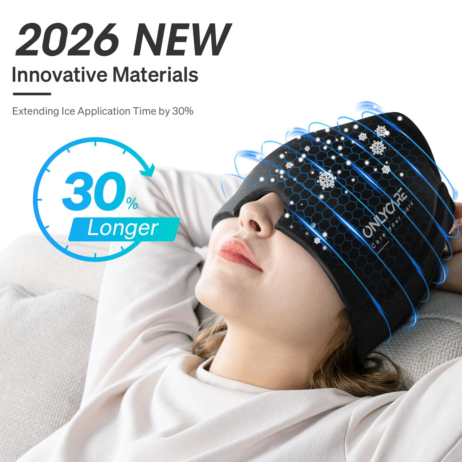 Onlycare Migraine Relief Cap 360 degree gel design