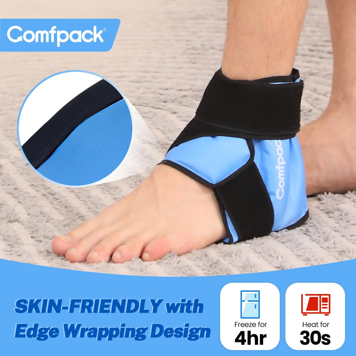 Comfpack reusable gel wrap in storage packaging