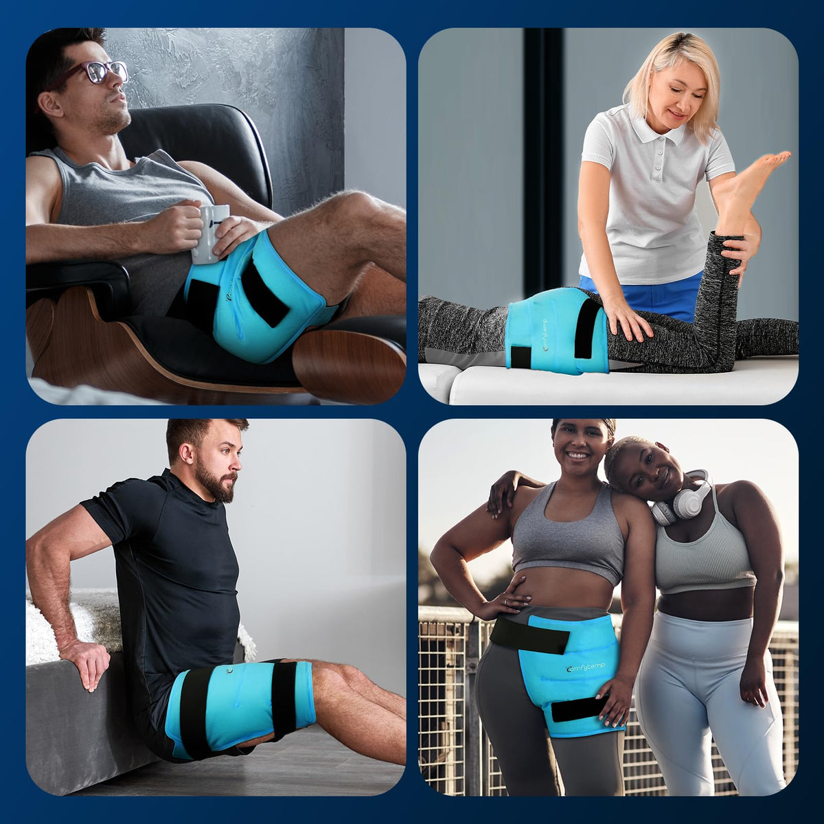 Comfytemp reusable gel pack for hot and cold therapy