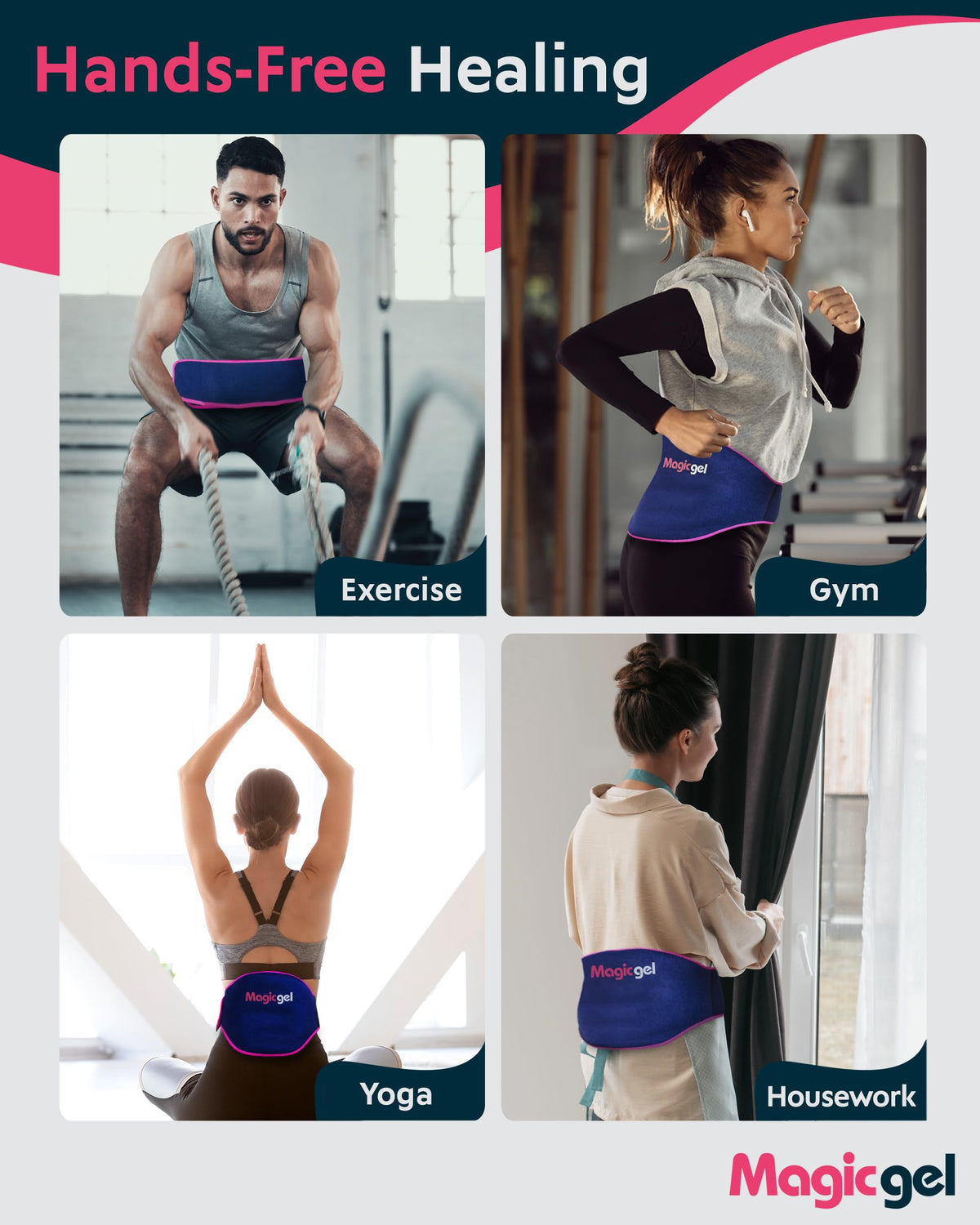 Magic Gel back wrap packaging 2 pack view