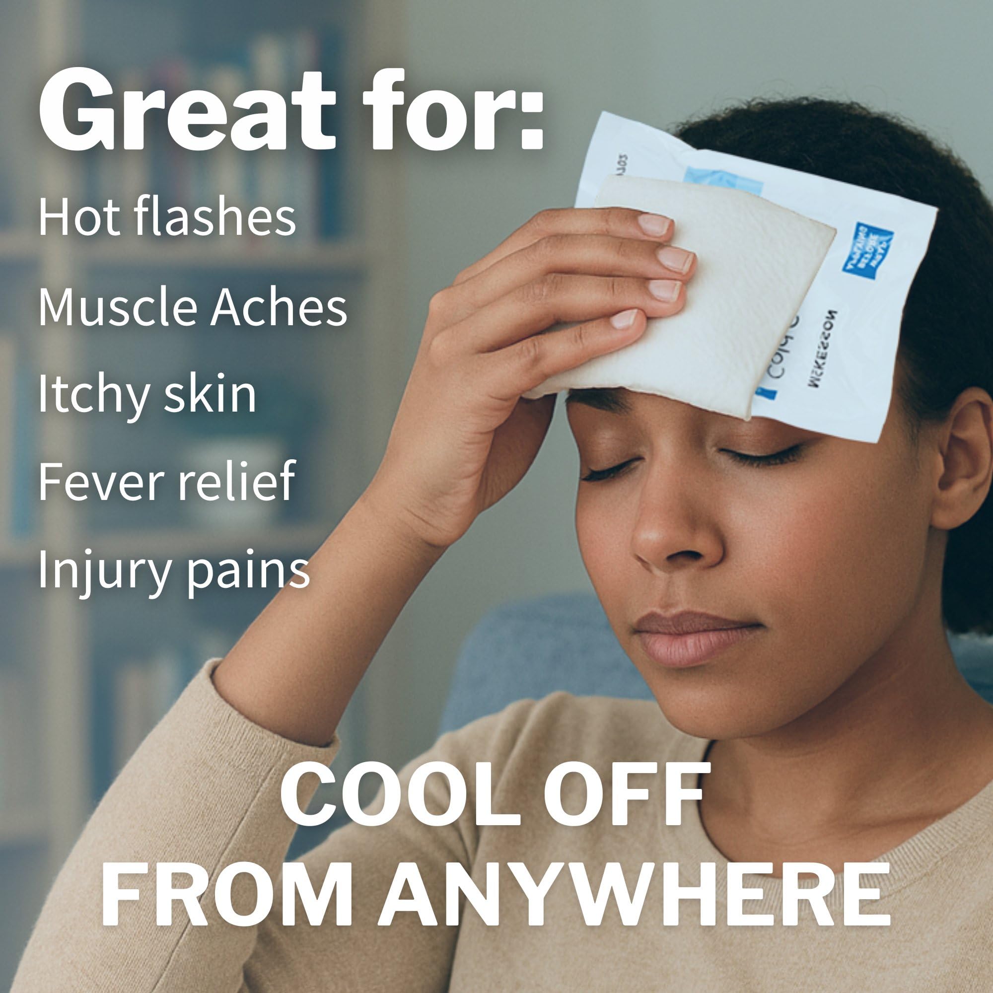 Close up of McKesson cold pack instructions and branding