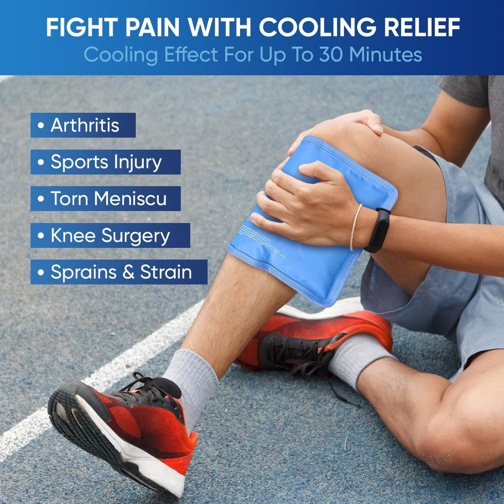 Gel pack stored in the freezer for sports injury recovery