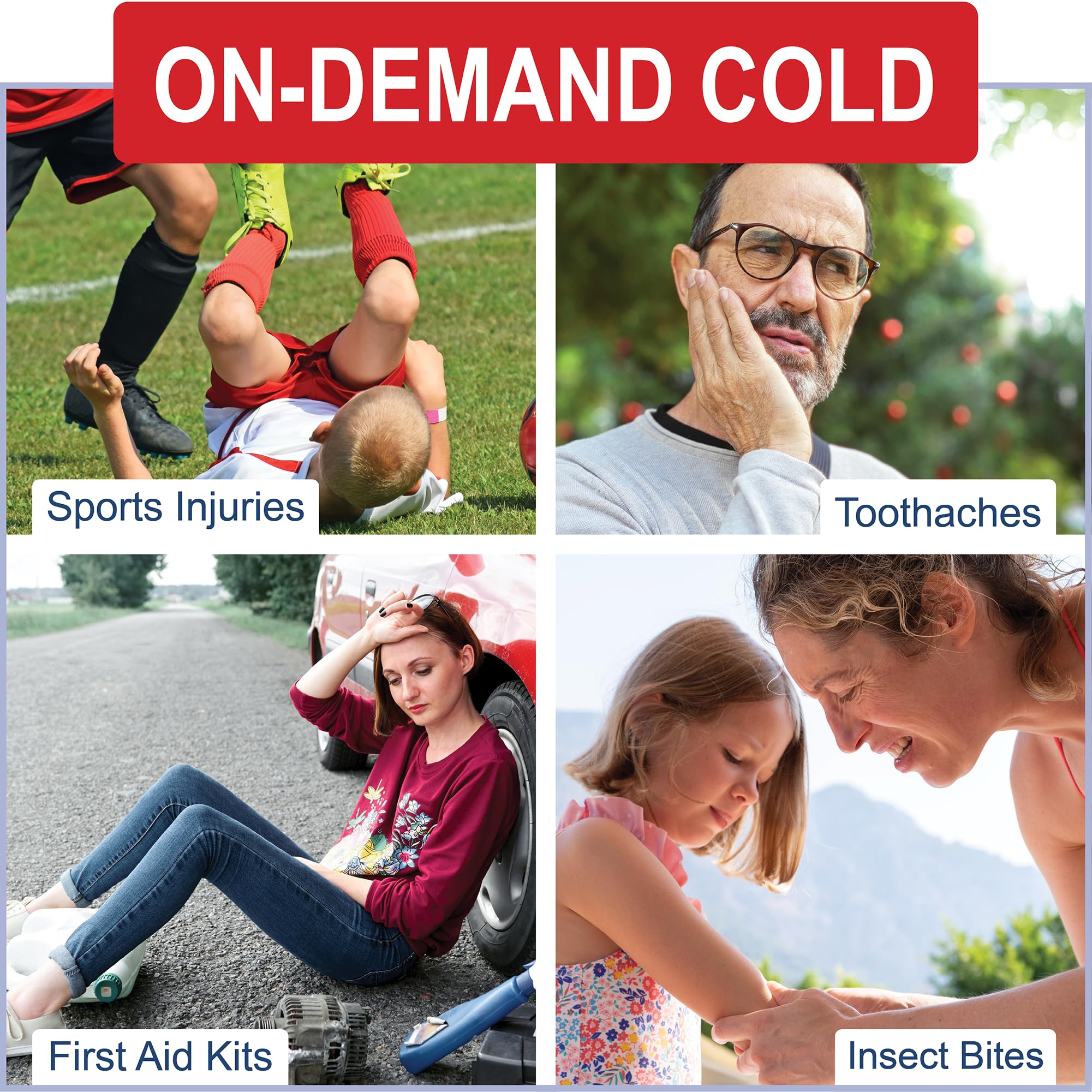 Sport Temp ice pack size comparison 7x5 inches