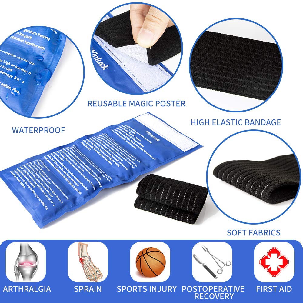 Detailed view of the adjustable comfort strap on Winluck gel pack