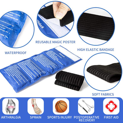 Detailed view of the adjustable comfort strap on Winluck gel pack