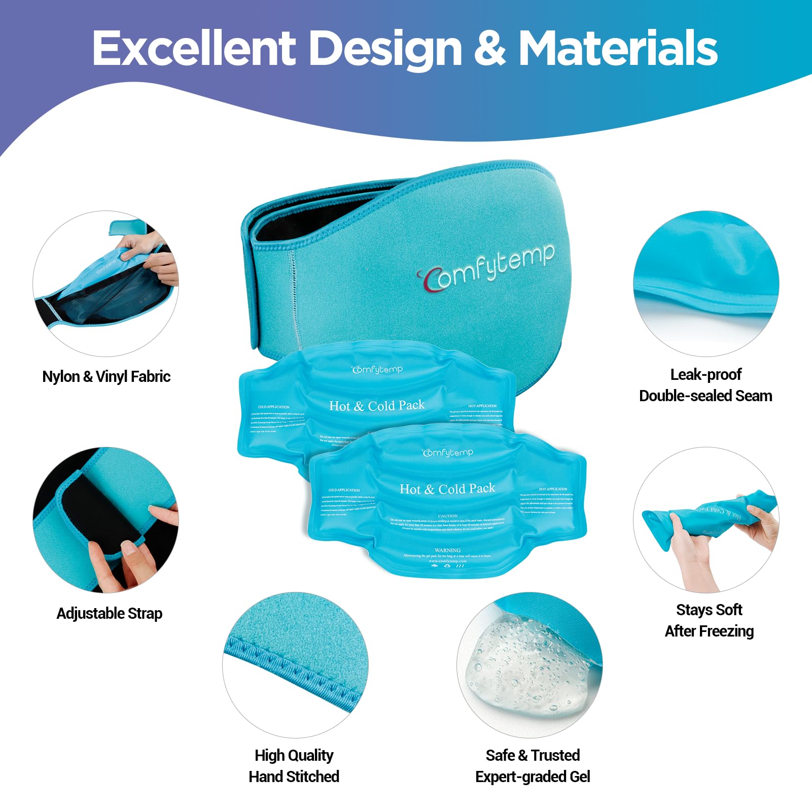 Comfytemp hot and cold therapy gel inserts