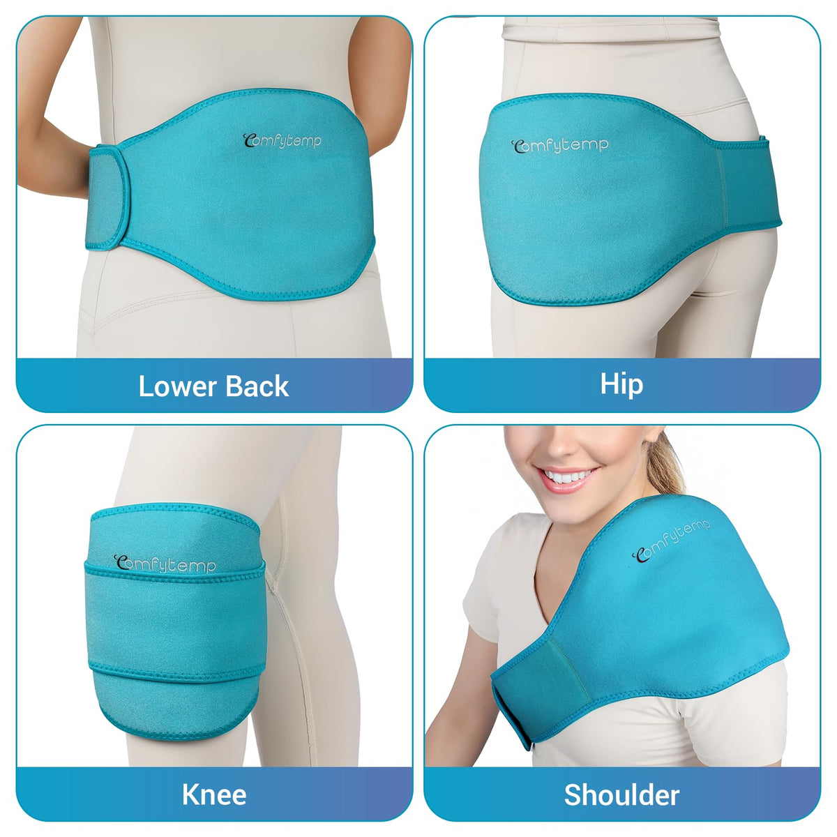 Comfytemp back brace showing inner mesh lining
