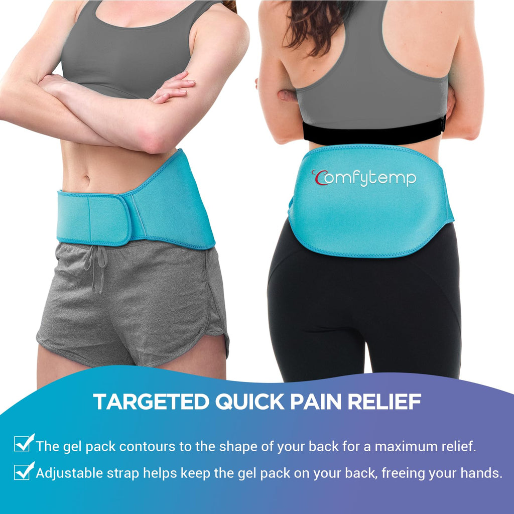 Comfytemp packaging and contents for back injury