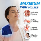 CryoMax 6 by 12 inch ice pack application on knee