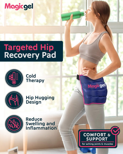 Magic Gel wrap showing dual-strap system on a person
