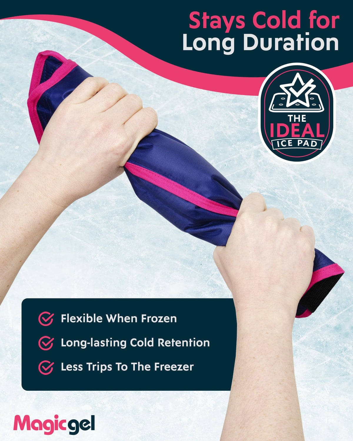 Magic Gel cold pack used for lower back pain relief
