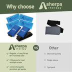 Sherpa Therapy gel packs neatly arranged for storage