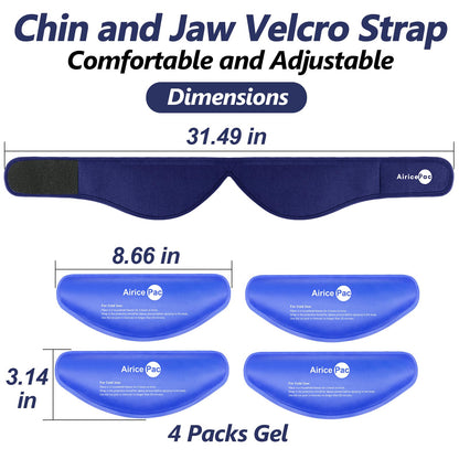 AiricePac ice pack wrap with four reusable gel packs