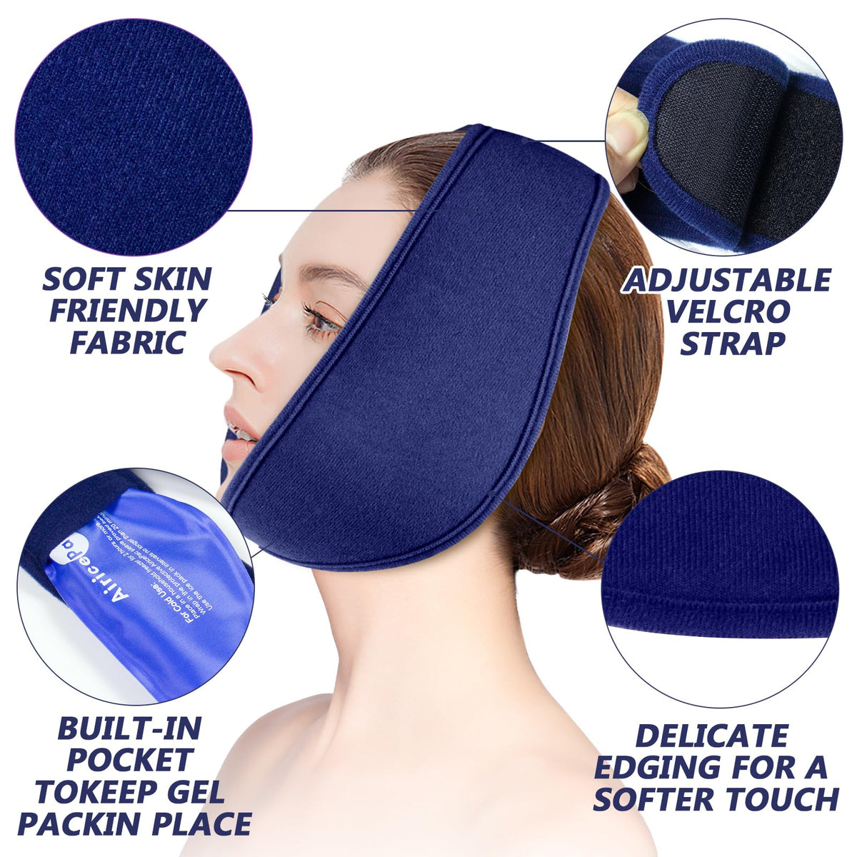 AiricePac cold therapy wrap for TMJ and dental surgery