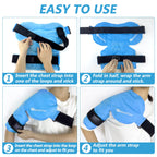 Close up of RelaxCoo reusable gel pack flexibility and fabric