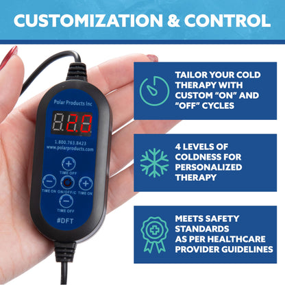 Detailed view of the Polar Active Ice 3.0 digital control panel