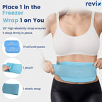 Revix ice pack wrap being used on a shoulder rotator cuff