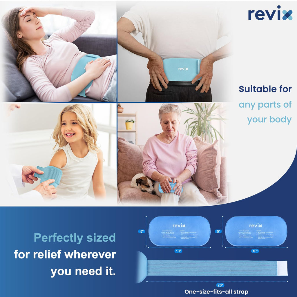 Close up of Revix flexible gel ice pack texture
