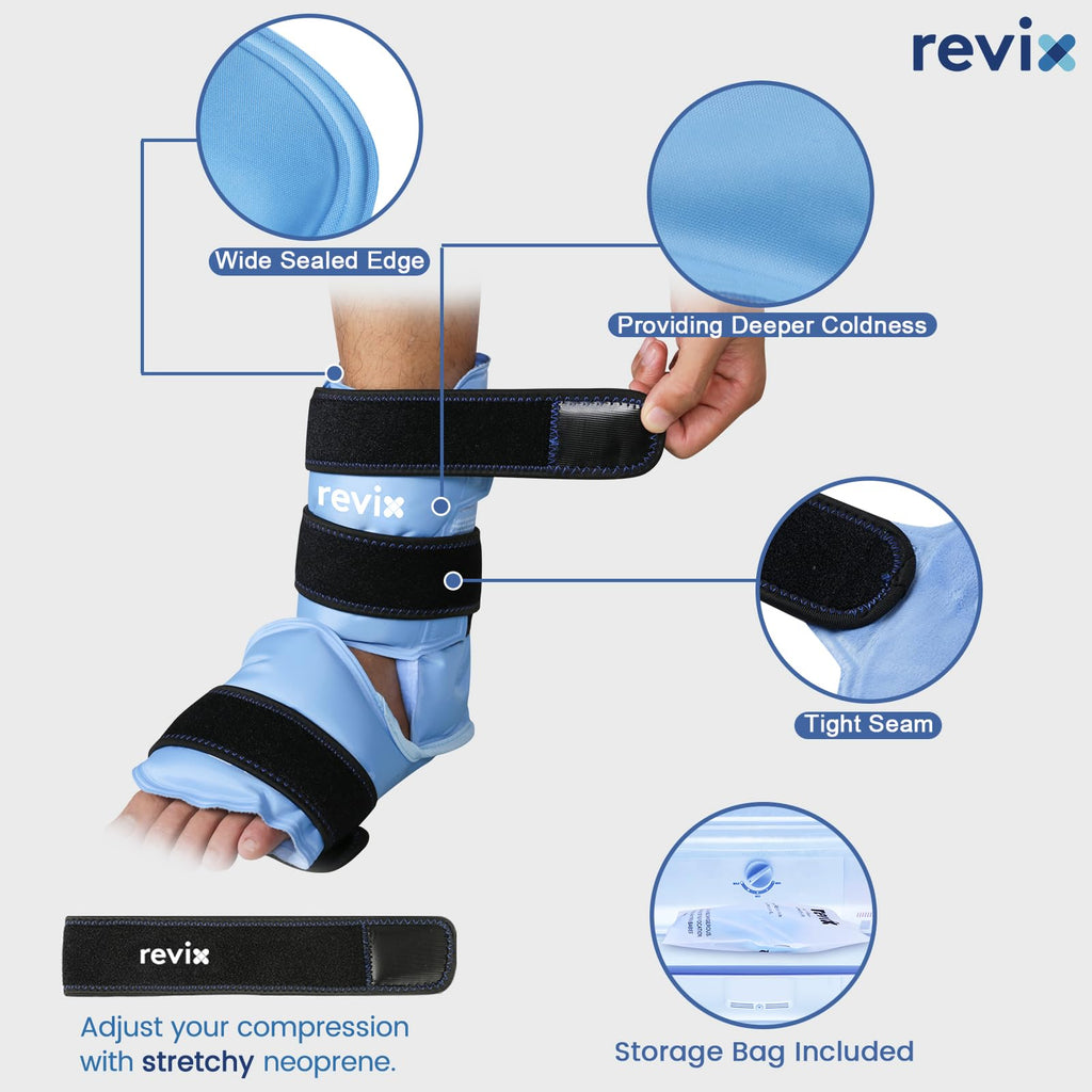 Close up of Revix cold pack gel consistency and material quality