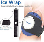 Three sizes of Elitehood ice packs 6 inch 9 inch 11 inch