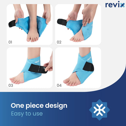 Revix ice wrap packaging for plantar fasciitis support