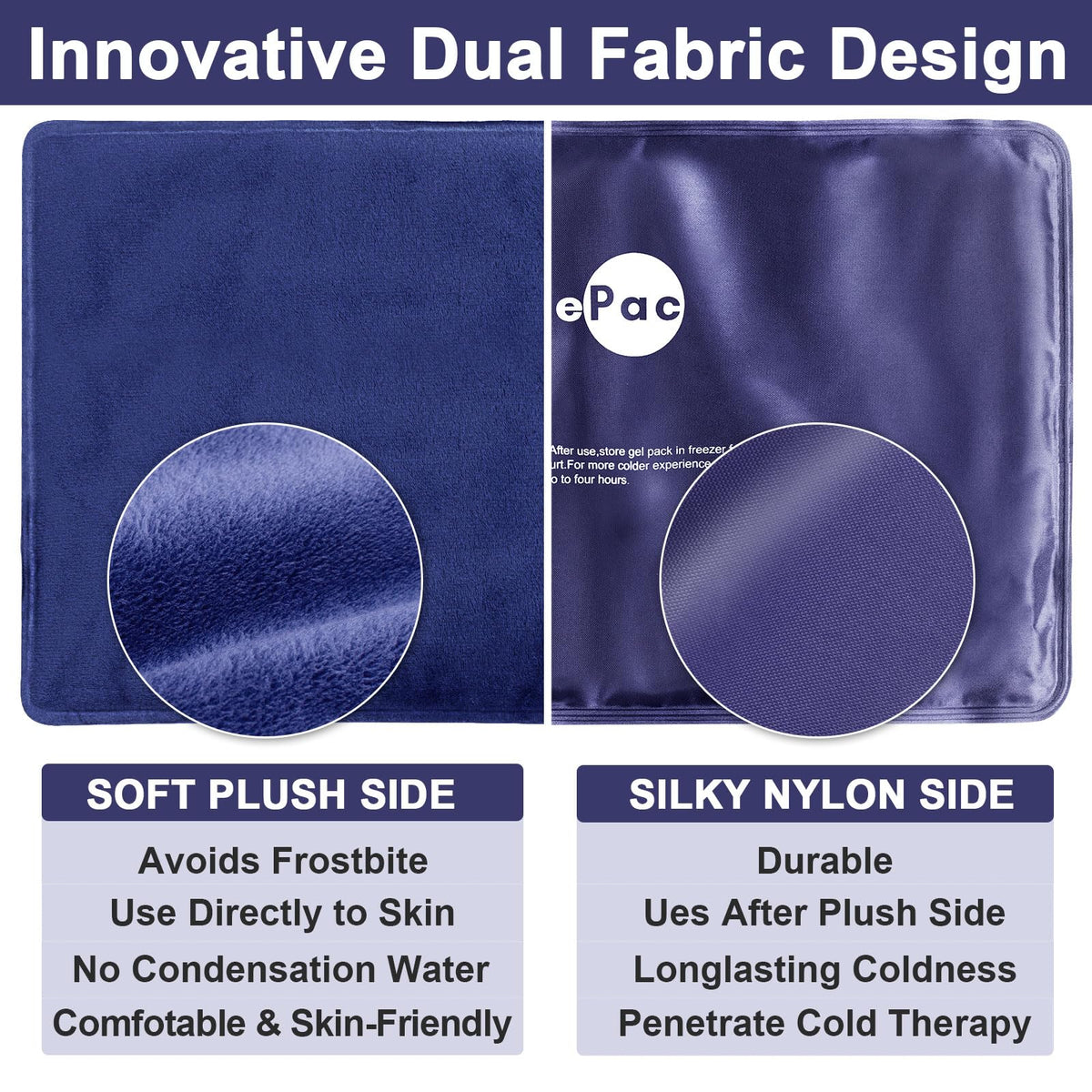 AiricePac medical grade ice pack for knee and leg recovery