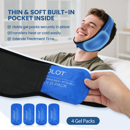 LotFancy hot and cold therapy wrap for wisdom tooth surgery