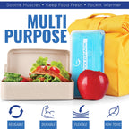Durable medical grade plastic seal of AllSett Health gel pack