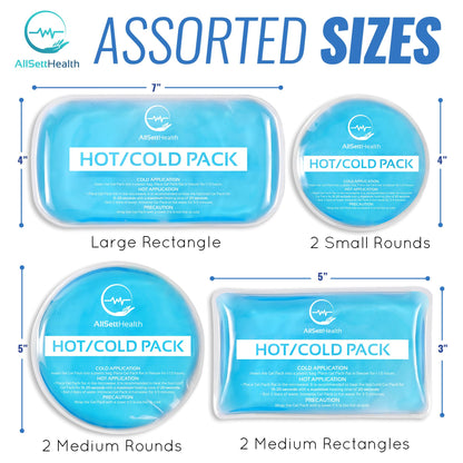 Microwave safe AllSett Health gel pack for heat therapy