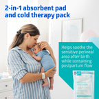 Medline postpartum ice pack pad dimensions view