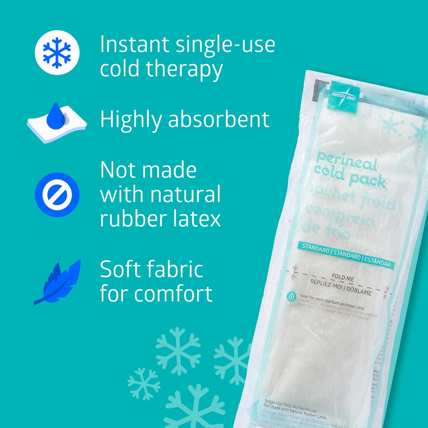 Medline cold pack absorbent pad texture