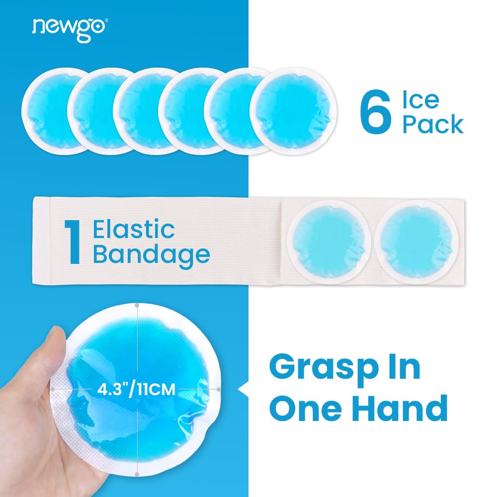Newgo ice pack with protective cloth backing