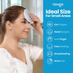 Hands-free gel ice pack usage for jaw pain