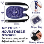 AiricePac cold therapy pack on a knee for injury recovery