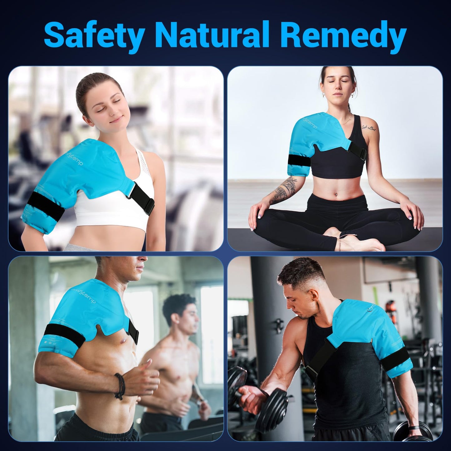 Comfytemp cold therapy wrap packaging and contents