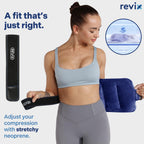 Close up of Revix ice pack double sealed leak proof edge