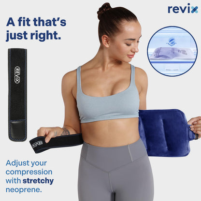Close up of Revix ice pack double sealed leak proof edge