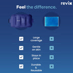 Revix flexible gel ice pack folded to show malleability