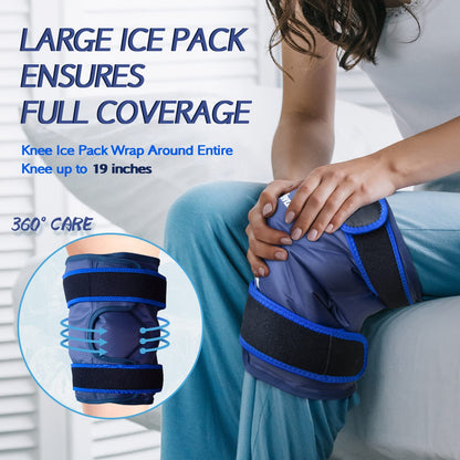 KingPavonini knee ice pack showing plush side texture