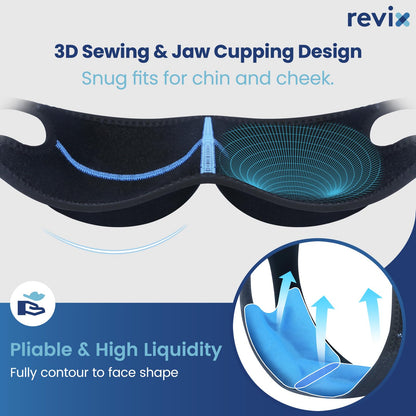 Black Revix head wrap with four reusable gel packs